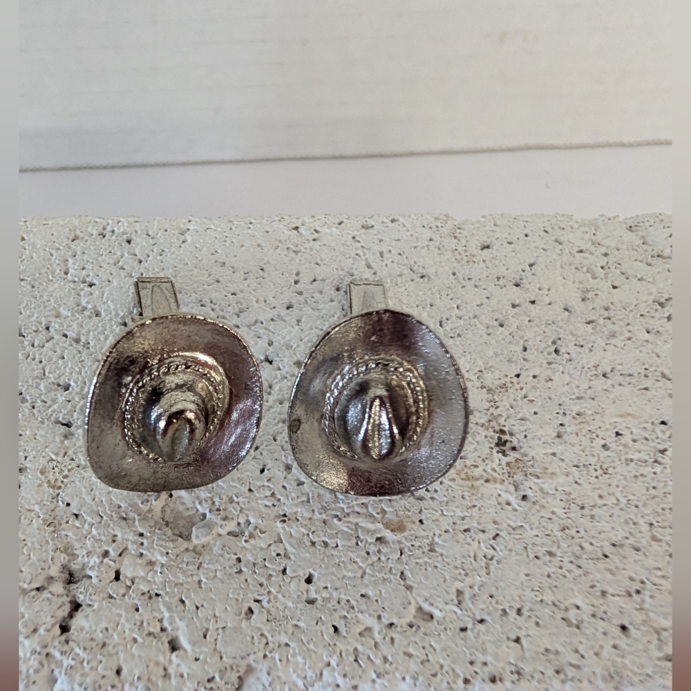 Cufflinks Cowboy Hat In Silver